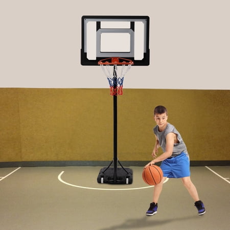 DENEST Height-Adjustable Basketball Hoop Portable Basketball System with Wheel Kids Youth