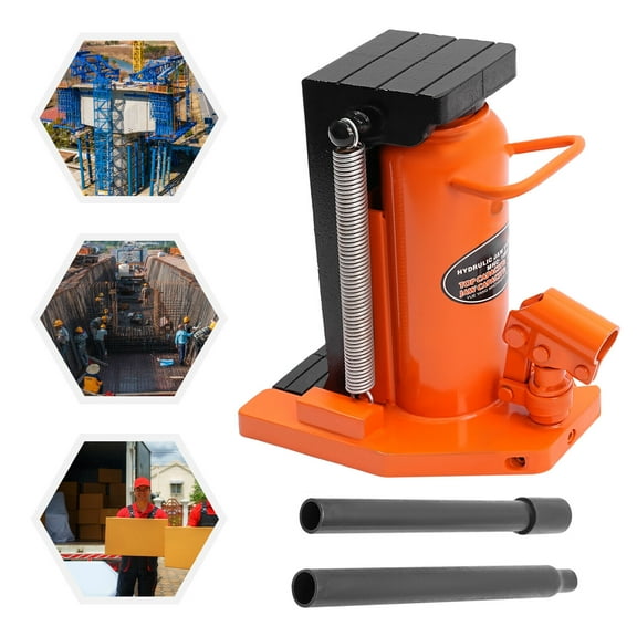 DENEST Hydraulic Machine Toe Jack Lift 6" Stroke Lifting Capacity 10 Ton Toe 20 Ton Top