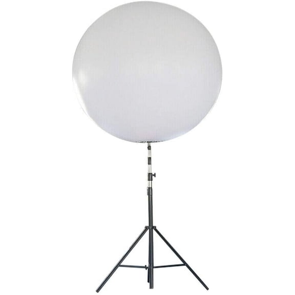 DENEST Inflatable Round White Non Flashing Lights Tripod Stand Lights with Air Blower+Remote Controller
