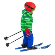 DENEST Kids Beginner 68*6cm snow Skis Mit 50kg For 2-8 Years Old,blue
