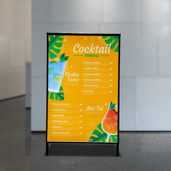 DENEST LED Light Box Movie Poster Display 40*17.5 in Advertising Frame Store Signs