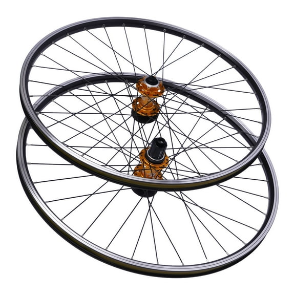 Denest 29" Front And Rear Bicycle Wheels, Black
