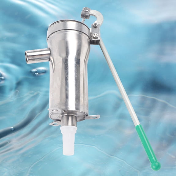DENEST Manual Stainless Steel Well Pump, Hand Water Suction Pump, Comfortable Handle
