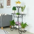 thumbnail image 1 of DENEST Metal Flower Pot Plant Stand Shelf Display Multilayer Rack Stand Iron 7 Tier, 1 of 7