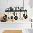 thumbnail image 1 of DENEST Modern Ceiling Pot Rack with 12 Hooks - Stylish Kitchen Organizer, 1 of 20