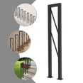 thumbnail image 1 of DENEST Modern Metal Decorative Railing U-shaped Stair Handrail Indoor/outdoor Step 85cm, 1 of 20