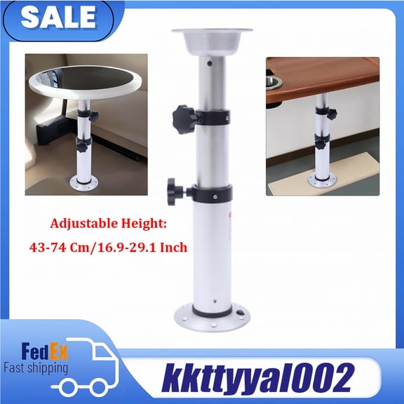 DENEST Pedestal Stand Pedestal Table Base Adjustable Height Table Leg Fit RV Boat Yacht