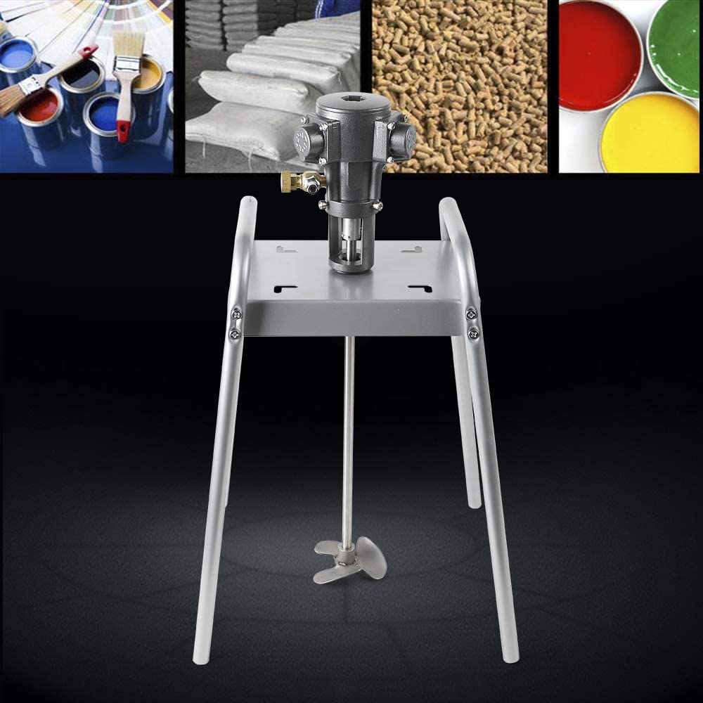 DENEST Pneumatic Platform Paint Mixer 1/2 HP 50 Gallon Automatic Air Paint Mud Stirring Machine Mix Tool