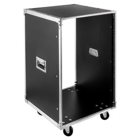 DENEST Portable Audio Video Telecom Equipment Rack 16U Rolling Network Rack w/ Caster 16U Cabinet