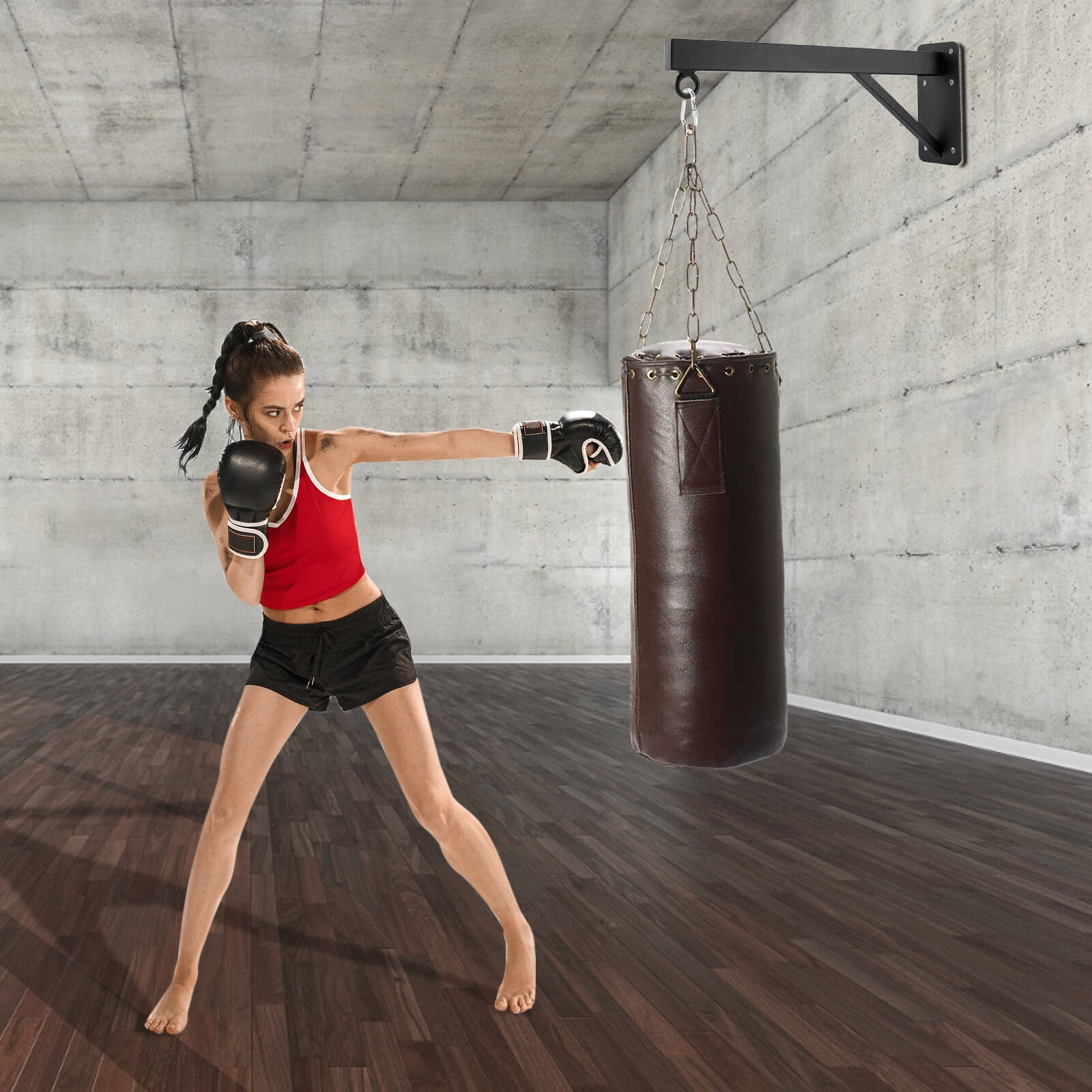 DENEST Punching Bag Wall Bracket Hanger Stand Heavy Duty For Home Gym Fitness Training