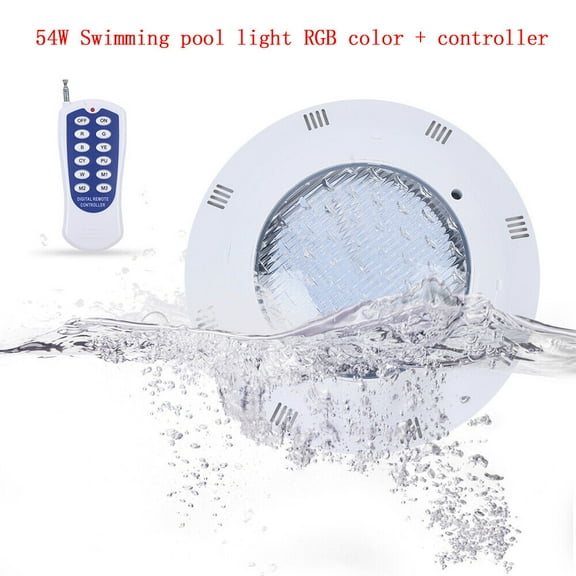 DENEST RGB Swimming Pool Lights 12V AC 54W LED Spa Waterproof Lamp Underwater Lamp ABS