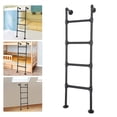 thumbnail image 1 of DENEST RV 57" Tall Bunk Bed Ladder Black or Silver Finish Optional Mounting Brackets, 1 of 14