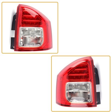 DENEST Rear Tail Lights Lamps For Jeep Compass 2.0L/2.4L 2011-2014 Right + Left Side