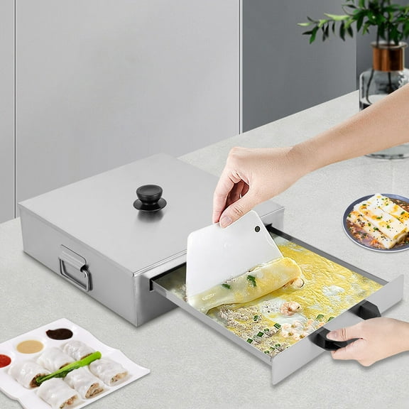 DENEST Rice Noodle Roll Steamer Machine Cantonese Cuisine Cookware Stainless Steel