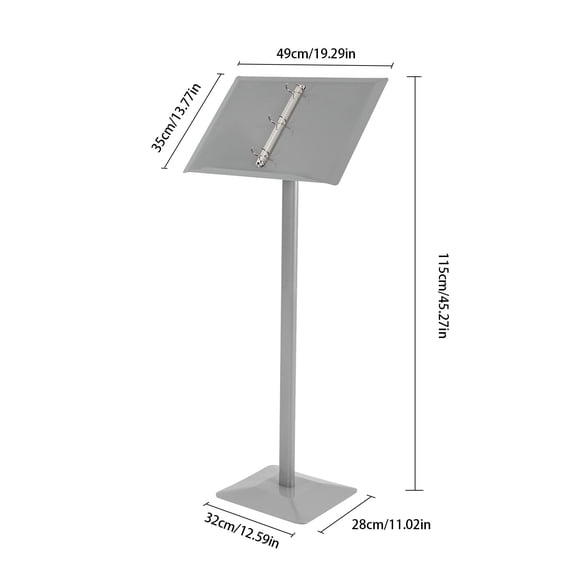 DENEST Standing Page Flip Menu Display Rack Ring Binder Stand Floor Standing Menu Stand