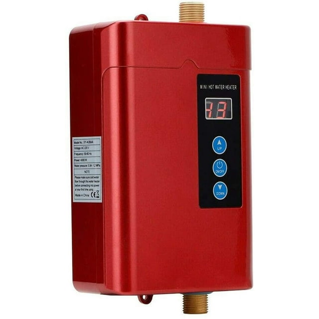 DENEST Tankless Instant Hot Water Heater 3000W Mini Electric Water