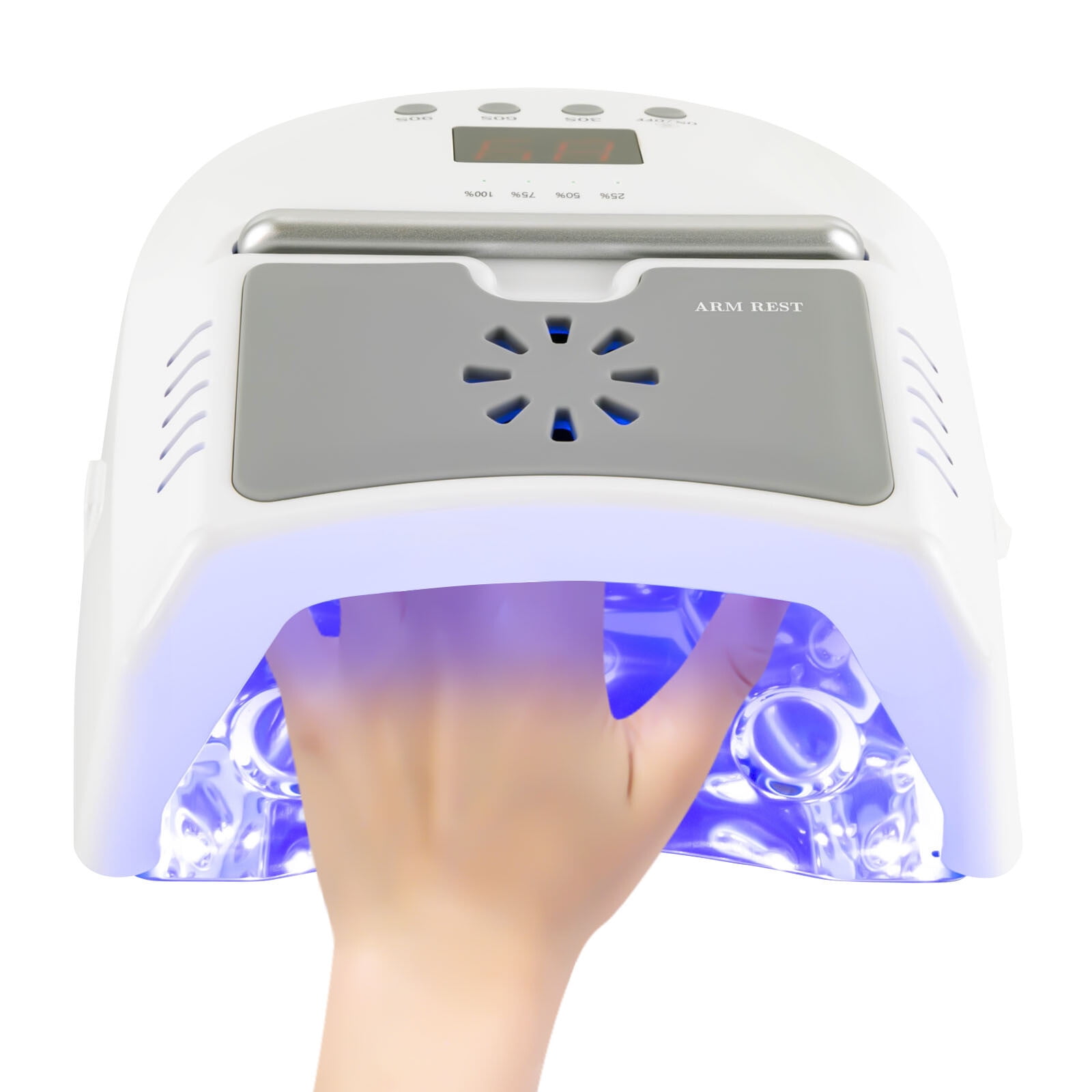 DENEST UV LED 72W Rechargeable Cordless Professional Dryer Gel Nail Polish Curing Lamp