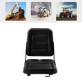 thumbnail image 1 of DENEST Universal Lawn Mower Tractor Forklift Seat w/Backrest Slidable Waterproof Black, 1 of 12