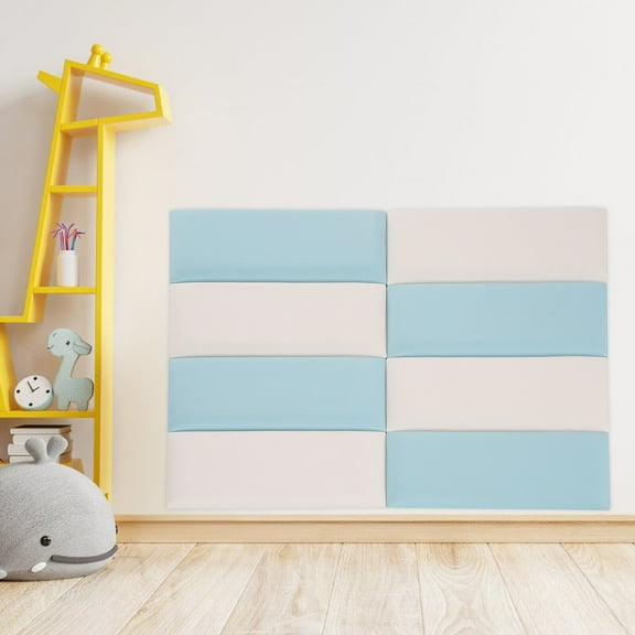 DENEST Wall Panels Pack of 8, Self-Adhesive Wall Panel, Anti-collision Wall Padding