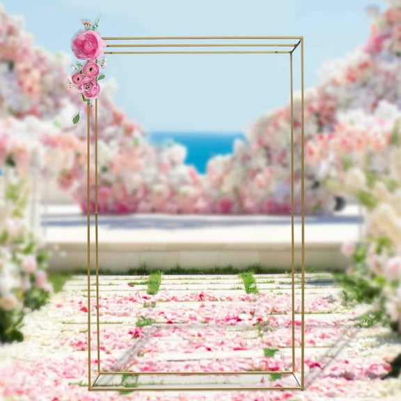 DENEST Wedding Decor Over The Table Rod Stand, Length, Balloon Flower Arch 2.8m