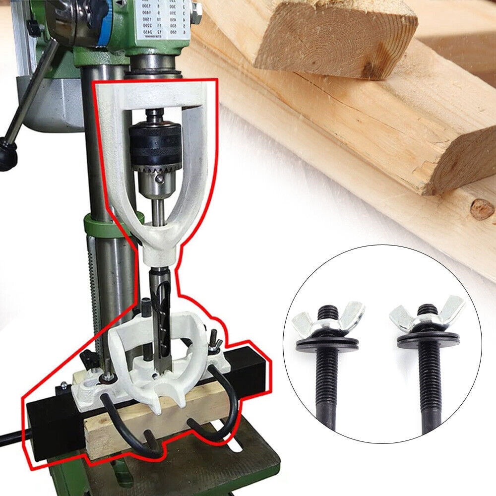 L Square Hole Chisel Set Mortising Attachment Kit For Drill Press – 4 ...