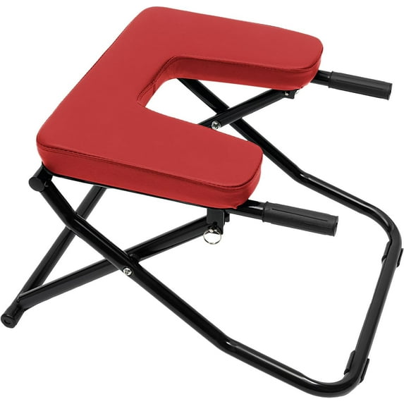 DENEST Yoga Headstand Bench Foldable Yoga Inversion Chair with Anti-Slip Pattern Portable Headstand Trainer for Practice Head Stand Shoulderstand and Strength Training,330lbs