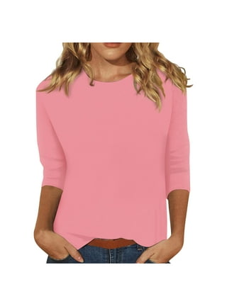 Plus Size 3 4 Sleeve T Shirts