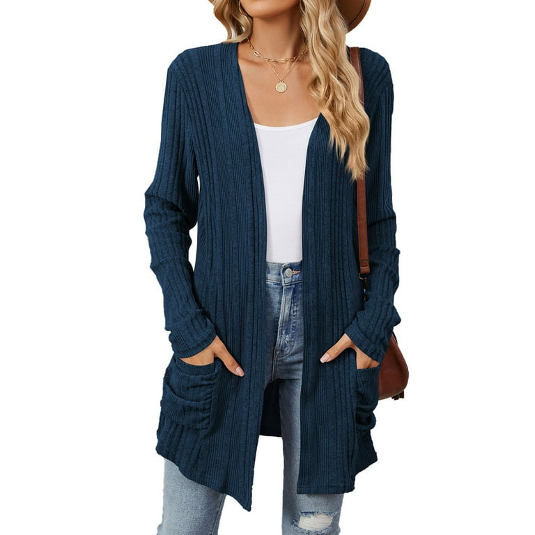 Navy cable knit cardigan womens outlet
