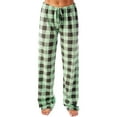 thumbnail image 1 of DENGDENG Christmas Pajama Bottom Women Buffalo Plaid Comfy Lounge Pj Pants Loose Fit Drawstring Wide Leg Pajama Pants Soft Elastic High Waisted Sleep Pants with Pockets Green XXL, 1 of 5