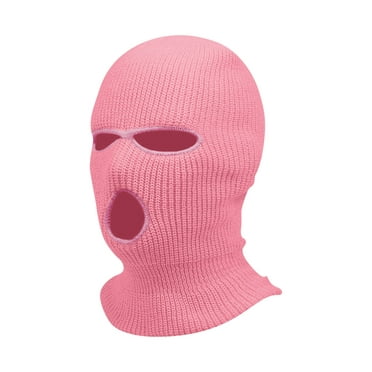 UoCefik 3-Hole Full Face Mask Knitted Ski Face Cover Winter Knitted ...