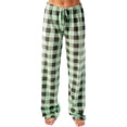 thumbnail image 1 of DENGDENG Christmas Pajama Bottoms Women Comfy Buffalo Plaid Sleepwear Pants Soft Elastic High Waisted Drawstring Wide Leg Pj Bottoms Stretchy Lounge Pajama Pants with Pockets Green L, 1 of 5