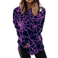 DENGDENG Halloween Pumpkin Sweatshirt Women Plus Size Crewneck Pumpkin