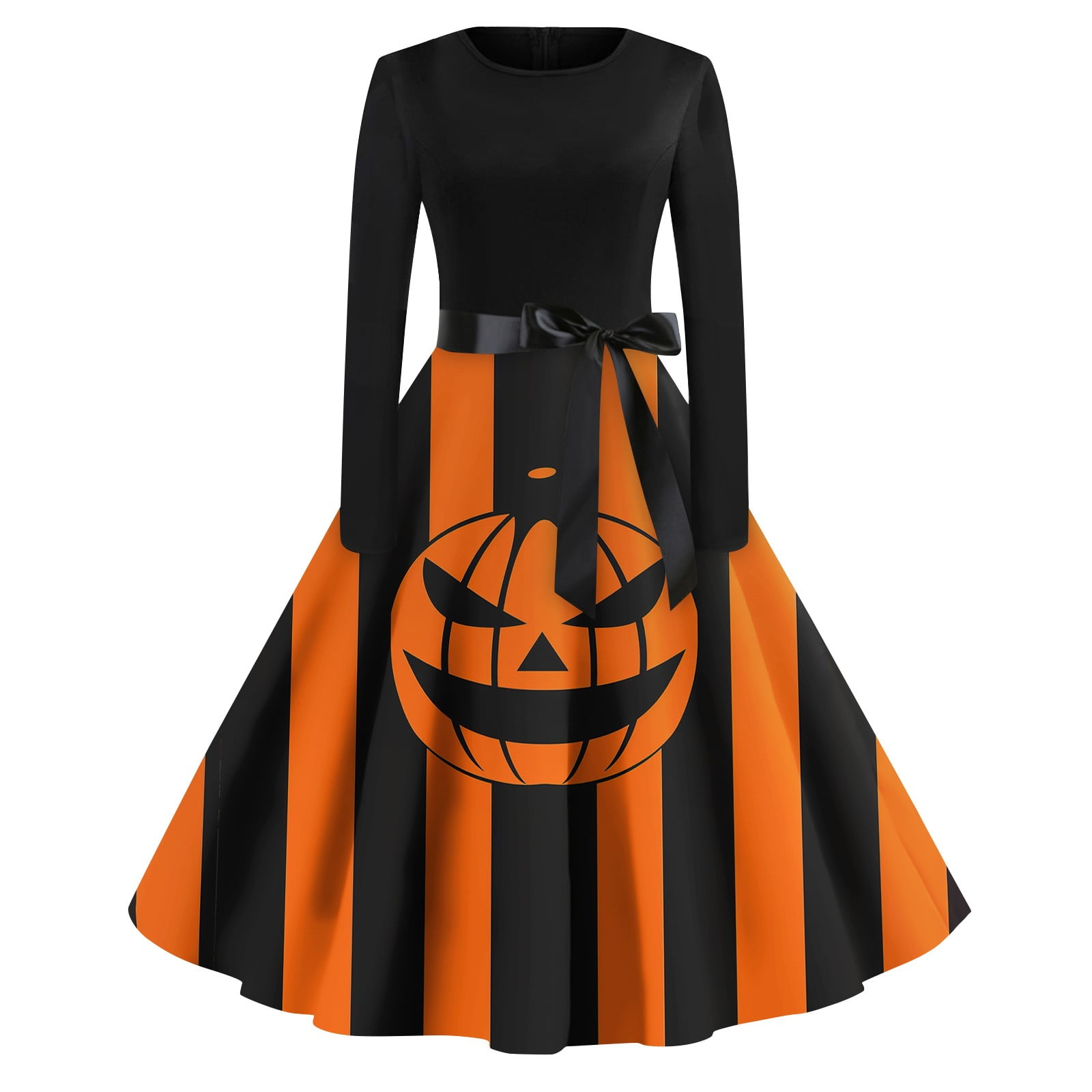 DENGDENG Halloween Womens Spring Dresses 2024 Long Sleeve V Neck ...