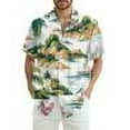 thumbnail image 1 of DENGDENG Hawaiian Vacation T Shirts For Men Short Sleeve Button Down Casual Summer Beach Shirt Floral Tropical Hawaii Shirts White S, 1 of 5