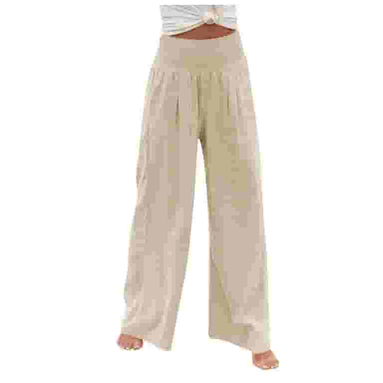 Street Solid Fold Loose High Waist Wide Leg Solid Color Bottoms Street Solid Fold Loose High Waist Wide Leg Solid Color Bottoms