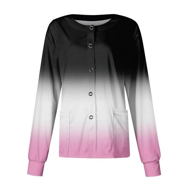 Long plus size scrub tops deals