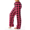 thumbnail image 1 of DENGDENG Red Pajama Pants Women Plaid Comfy Wide Leg Pj Pants Plus Size Christmas High Waisted Sleep Pajama Pants Stretch Drawstring Lounge Pants with Pockets Hot Pink L, 1 of 5