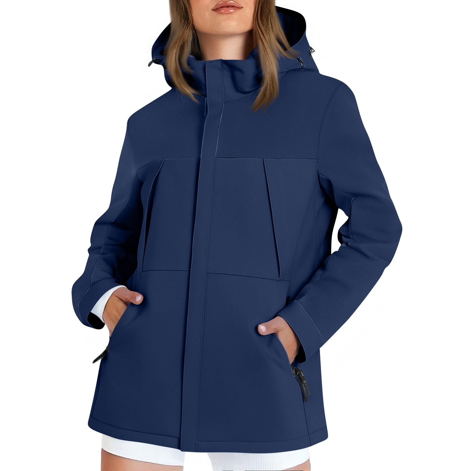 Fall Waterproof DENGDENG Womens Rain Jacket 2025 Fall Waterproof Lightweight Raincoats ...