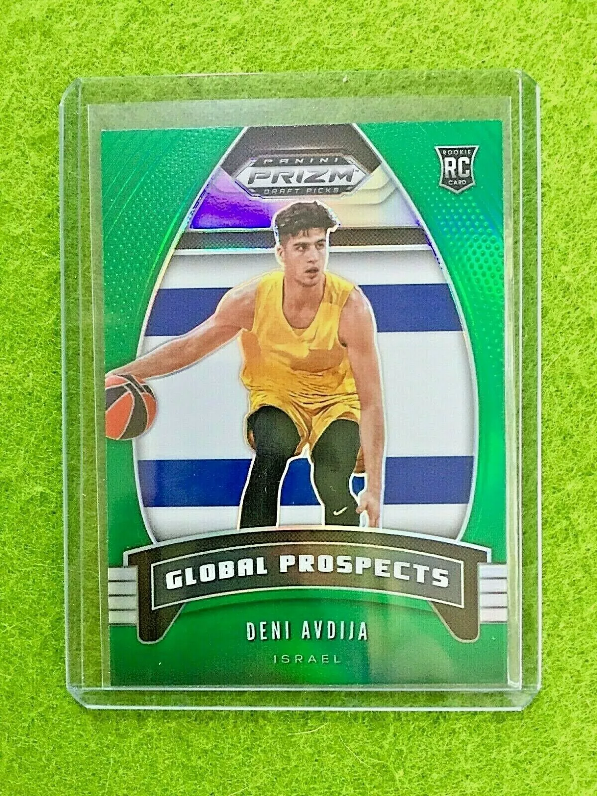 DENI AVDIJA GREEN PRIZM ROOKIE CARD ISRAEL RC WIZARDS SP 2020 