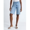 Scoop Women's and Women's Plus Denim Bermuda Short