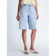 Women's and Women's Plus Denim Bermuda Shorts, Sizes 0-26W