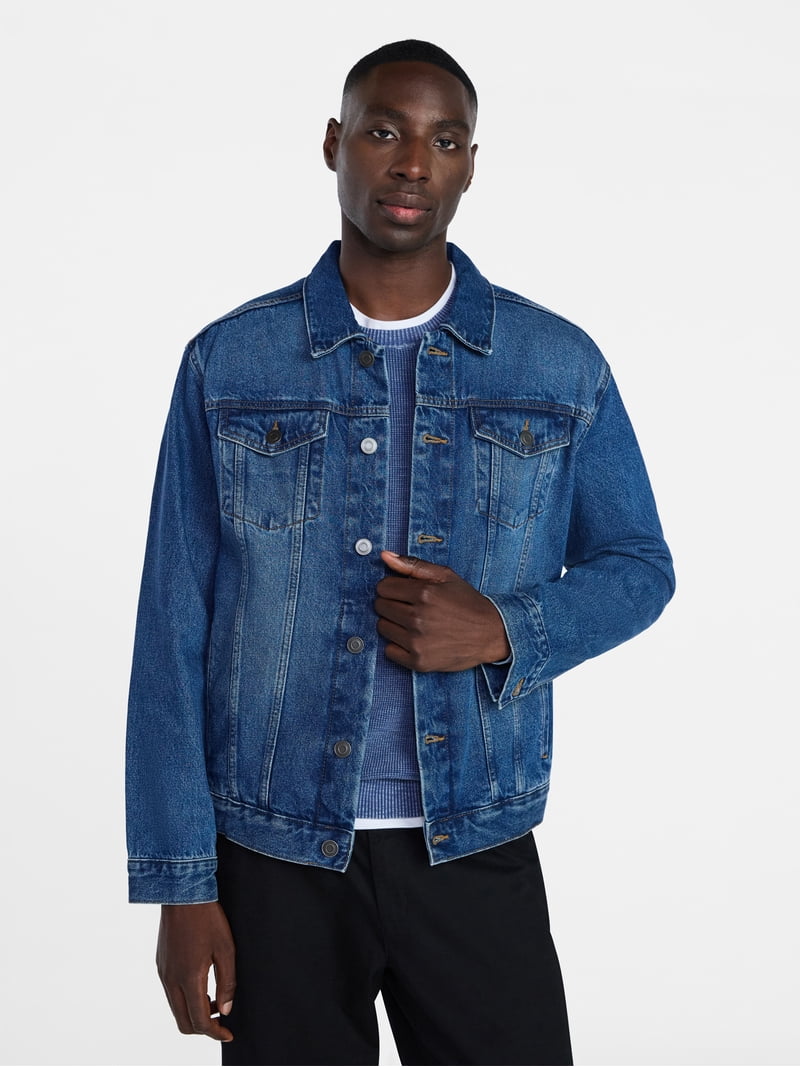 George Men's & Big Men's Denim Jacket, Sizes S-3XL - Walmart.com