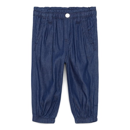 Garanimals Baby Girl Paper Bag Waist Jogger Jeans, Sizes 0M-24M