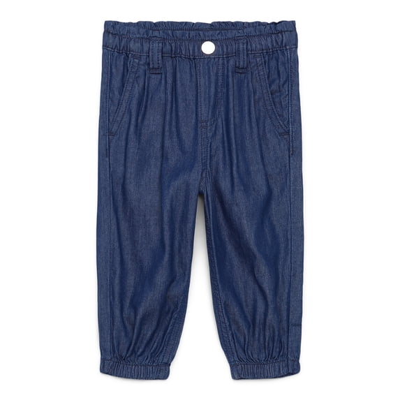 Garanimals Baby Girl Paper Bag Waist Jogger Jeans, Sizes 0M-24M