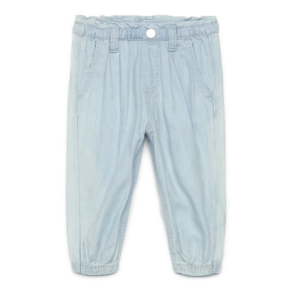 Garanimals Baby Girl Paper Bag Waist Jogger Jeans, Sizes 0M-24M