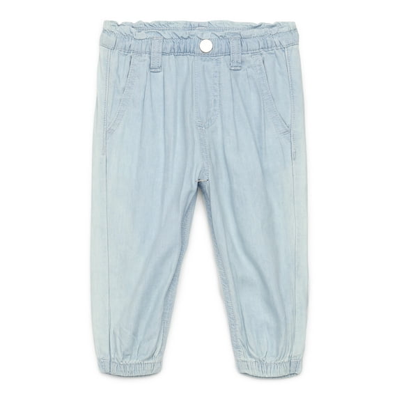 Garanimals Baby Girl Paper Bag Waist Jogger Jeans, Sizes 0M-24M