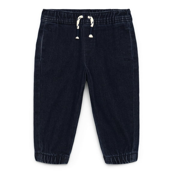 Garanimals Baby Boy Denim Drawstring Jogger Pants, Sizes 0M-24M