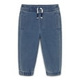 thumbnail image 1 of Garanimals Baby Boy Denim Drawstring Jogger Pants, Sizes 0M-24M, 1 of 4