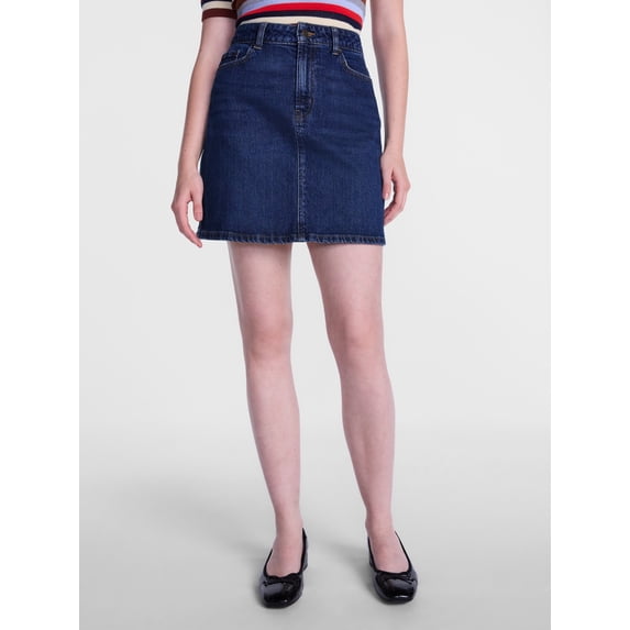 Scenario Women's Denim Mini Skirt, Sizes 0-20