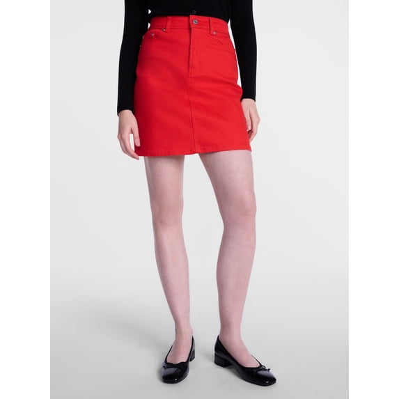 Scenario Women's Denim Mini Skirt, Sizes 0-20